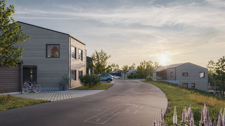 Brf NaturRutan skapar hem åt 18 familjer i natursköna Hestra i Borås.