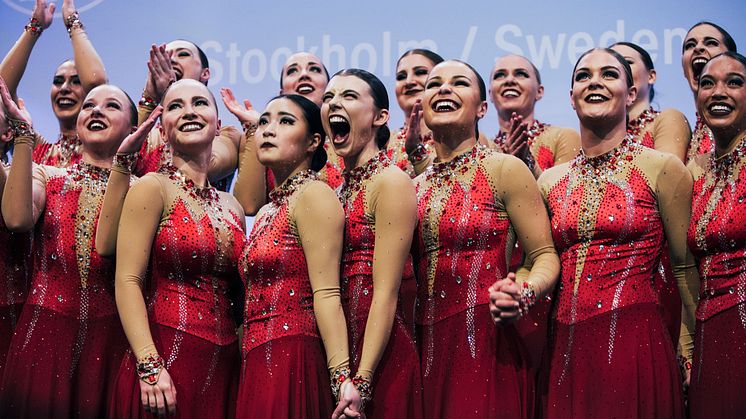 Svenska Team Surprise kom på en xxxplats i VM i synkroniserad konståkning 2018