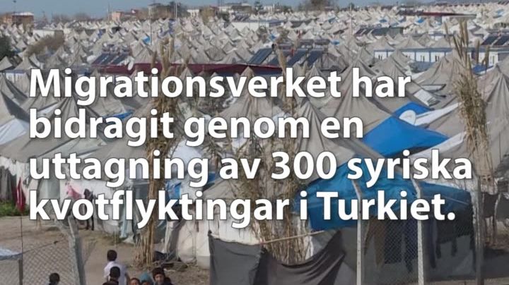 Uttagning av 300 kvotflyktingar i Turkiet 