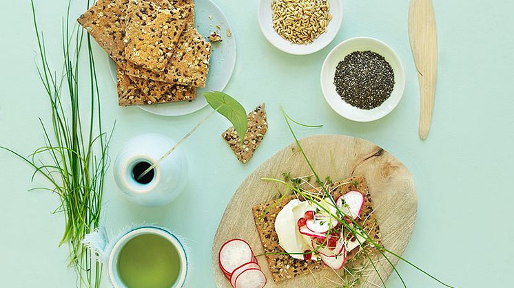 Nyhet! Helios lanserer Knekkebrød med havre & Chia, økologisk fullkorn