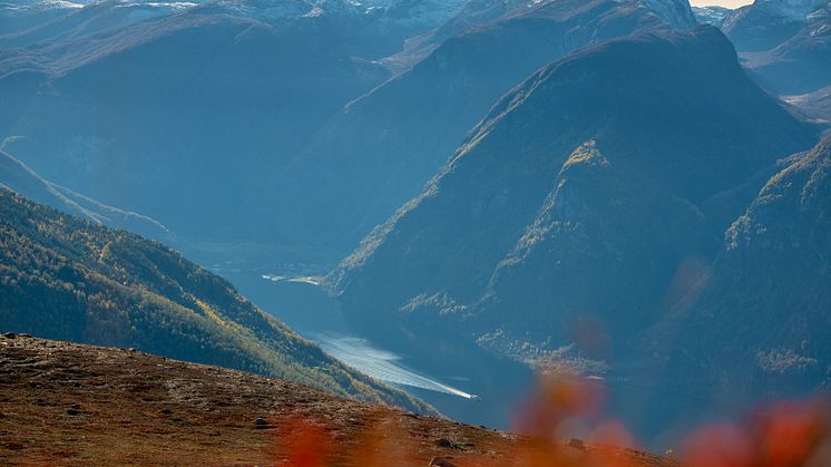 Fjellturer i Aurland byr på flott utsikt over UNESCO Verdensarvlandskapet
