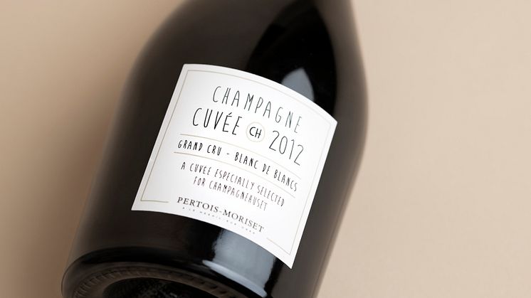 Cuvée CH 2012 är gjord på 100% Chardonnay från Grand Cru byn Mesnil Sur Oger