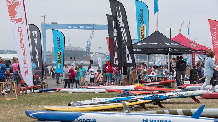 Die SUP-Boards liegen schon bereit.