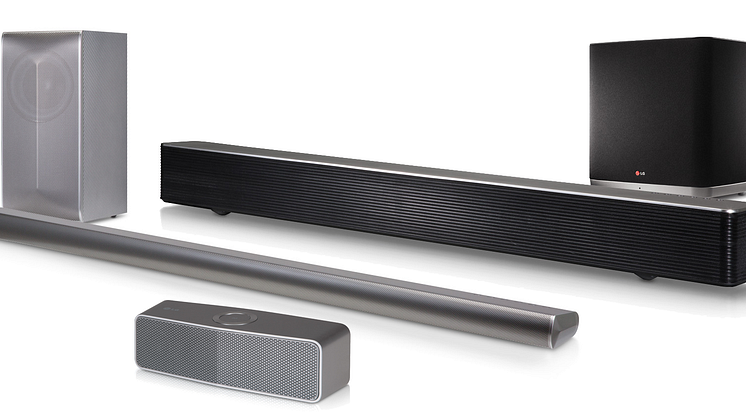 LG UTVIDER MUSIC FLOW-FAMILIEN– TOPPER MULTIROOM-SERIEN MED 700 WATT LYDPLANKE