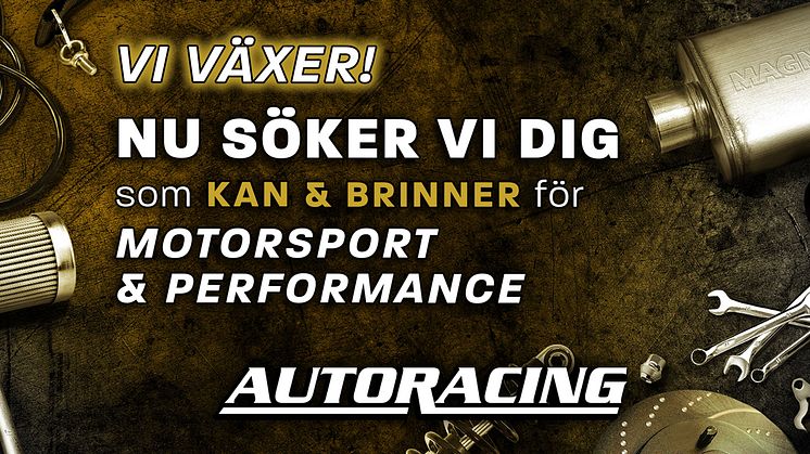 ​Autoracing expanderar – söker kompetens bland bilsportens medlemmar