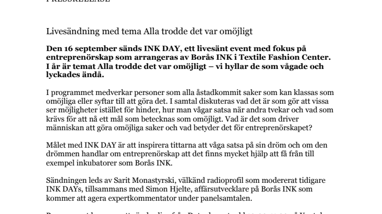 PM - Livesändning med tema Alla trodde det var omöjligt.pdf