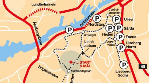 7000 fria P-platser under GöteborgsVarvet