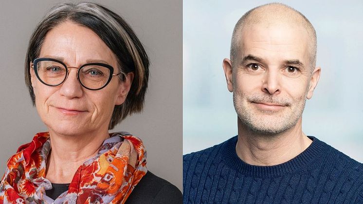Anna-Greta Gårding, chef på Ledarnas a-kassa, och Daniel Hirsch, pr-konsult på Westander