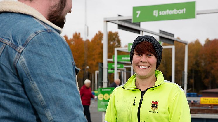 I Örebro sorterar vi. Foto: Magnus Wahman