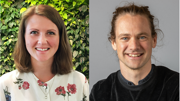Maria Berg Lissel och Josef Nordlund, båda klimatspecialister på Structor. Foto: Structor