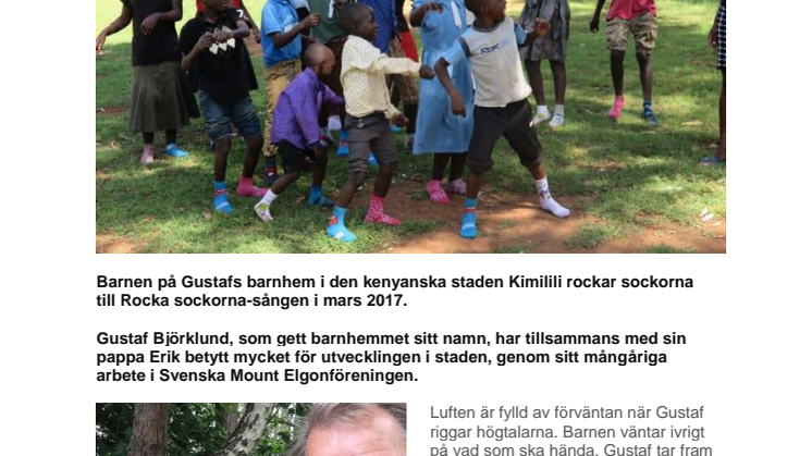 Reportage om hur Rocka sockorna spreds hela vägen till Kenya