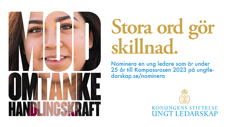 Den 31 januari är sista dagen att nominera en ung ledare, upp till 25 år, till stipendiet Kompassrosen. Ta chansen att nominera någon i din närhet, det kan förändra liv!