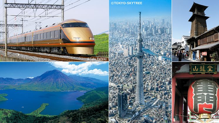 Recommended sightseeing spots and travel service by Tobu Railway