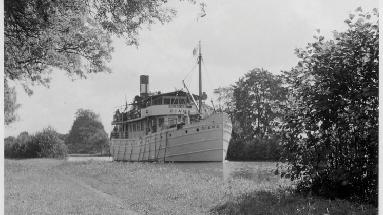 Pressbild - Göta Kanal - m/s Diana historisk bild