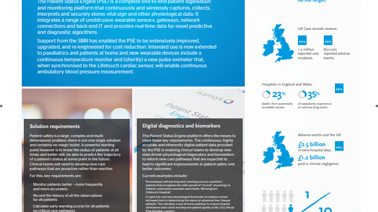 Data driven healthcare – Digital diagnostics and new methods for improved patient safety