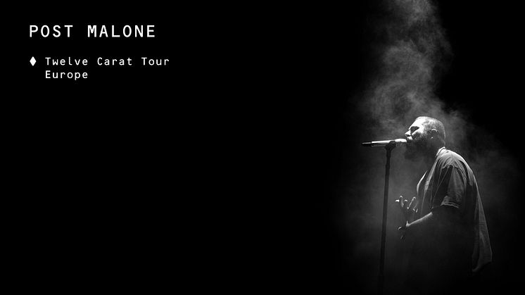 POST MALONE FÖRLÄNGER HYLLADE “TWELVE CARAT TOUR” - KOMMER TILL SVERIGE I VÅR