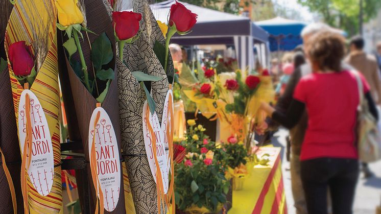 23rd April, Sant Jordi: Roses, books and lovers