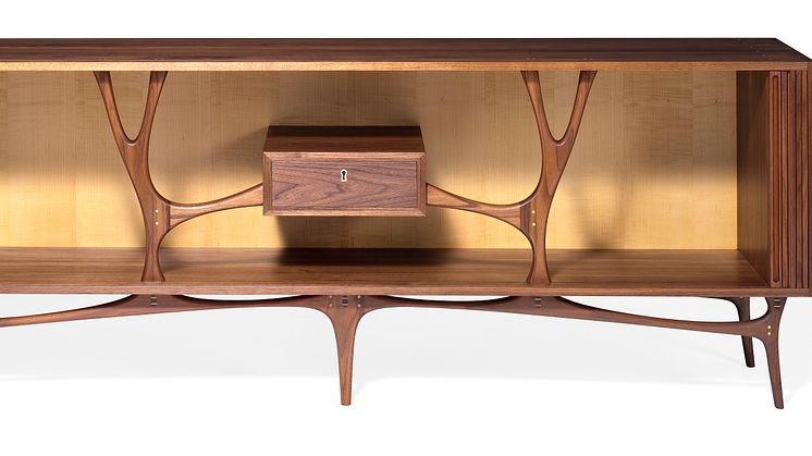 Kristian Rosendahl Strunge: A unique, freestanding sideboard . Sold for DKK 62,000