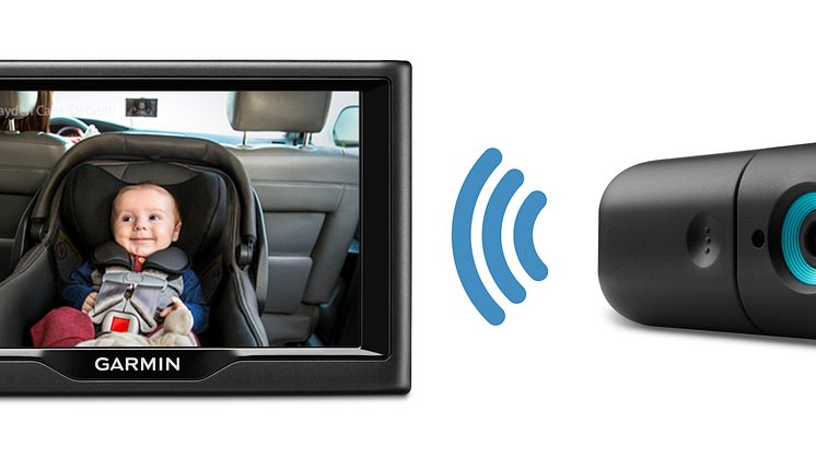 Garmin® babyCam™ för övervakning av barn i baksätet