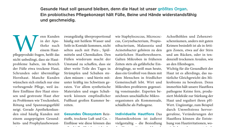 Probiotische Pflege für gestresste Haut