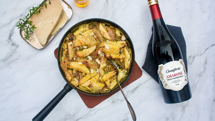 Tro det eller ej! Janssons frestelse och amarone! En oväntad och fantastisk smakkombination!