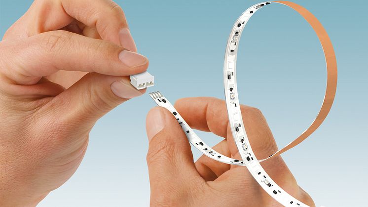 Kompakte pluggforbindere for LED-kretskort