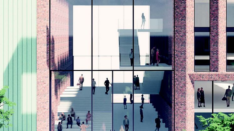 Förslag Ett-två-tre, arkitekttävling universitetsbiblioteket