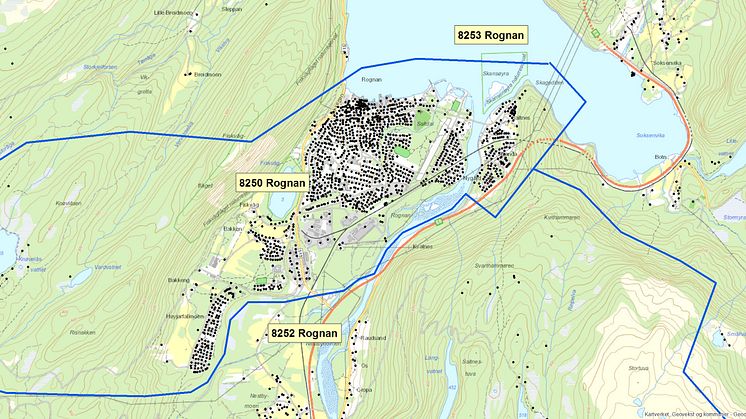 8250  Rognan - postnummerinndeling
