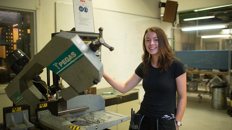 Ida Backlund går Industritekniska programmet på Dragonskolan. 