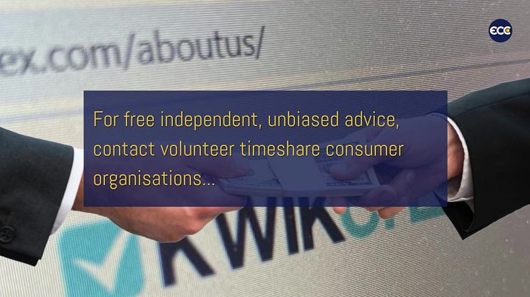KwikChex funded by the timeshare industry