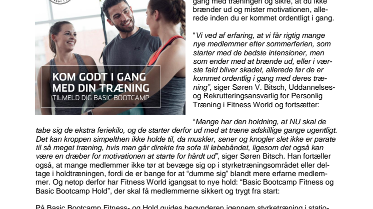 Danmarks største fitness-udbyder: Alt for mange starter for hårdt ud  
