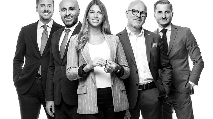 Sebastian Scherdin, Siyar Hamidanoglu, Jessica Toubal, Jim Palmquist och Ramzi Hamam.