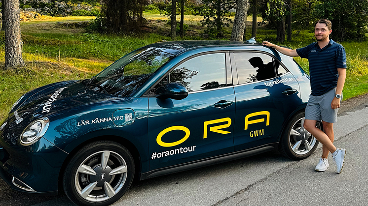 ORA ambassadör Viktor Lindgren, professionell golfspelare