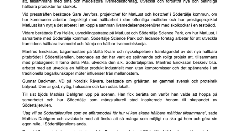 Välbesökt världspremiär för Södertäljerullen