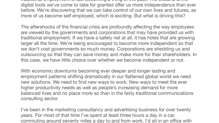 Head in the Clouds? Beyond Employment in the Creative Services Industry. 