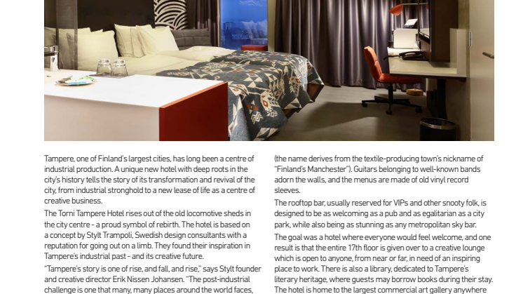 From industrial stronghold to creative powerhouse - the story of a city, as told by a hotel