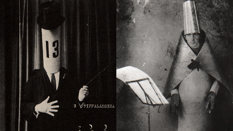 Dadaisten Hugo Ball på Cabaret Voltaire 1916.