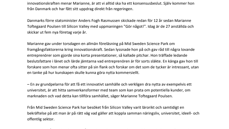 Pinsamt att Sverige inte finns i Silicon Valley 