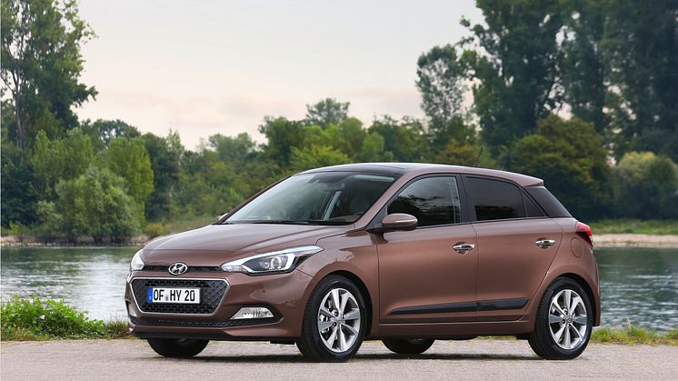 Nye Hyundai i20 (skrått forfra venstre)