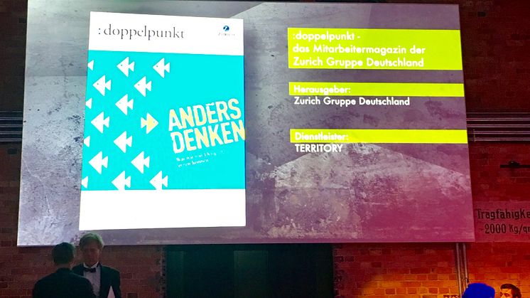 Der Zurich :doppelpunkt erhielt den BCM Award in Silber
