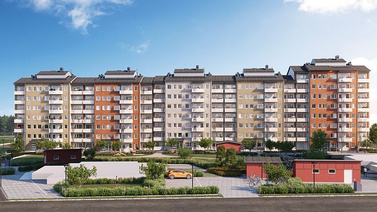 Inflyttning i Riksbyggens Brf Riddaren i Berga Park 