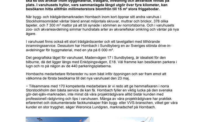 Snart öppnar Hornbach i Sundbyberg − Gigantiskt Mecka för gör-det-självaren 