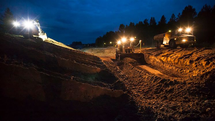 Sträckan Stenkumla-Dunsjö byggdes ut till dubbelspår. Projektet blev klart 18 månader före tidplan. Bild: Trafikverket