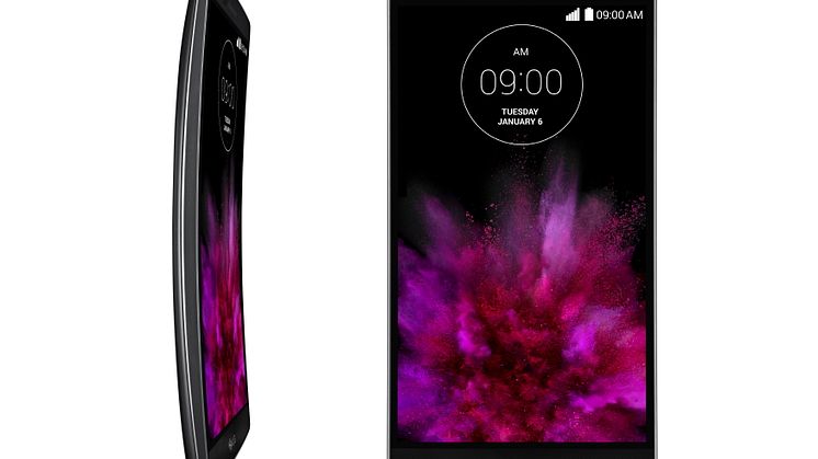 NORDENS FÖRSTA BÖJDA SMARTPHONE FÖLJS NU  UPP MED LG G FLEX 2