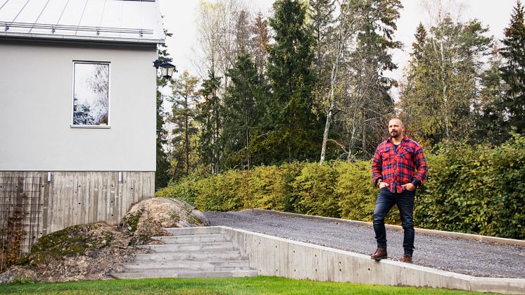 Björn bygger bo - Gjuten Stödmur 1