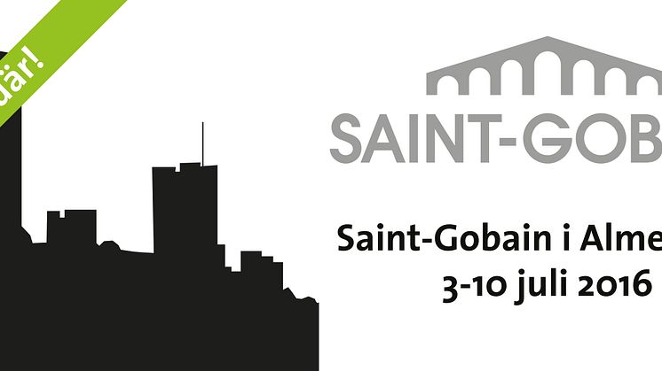 Saint-Gobain på plats i Almedalen 3-10 juli 2016