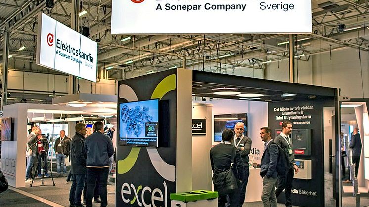 Elektroskandias monter på Elmässan i Kista, hösten 2019