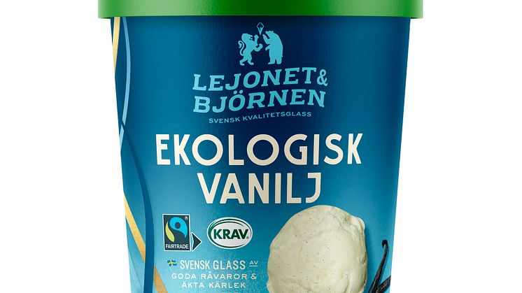 Ekologisk Vanilj glass Lejonet&Björnen