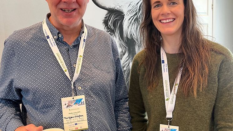 Thorbjørn Ellefsen och Karolina Nilsson från Engerdal turism