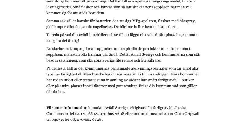 Avgifta soppåsen!